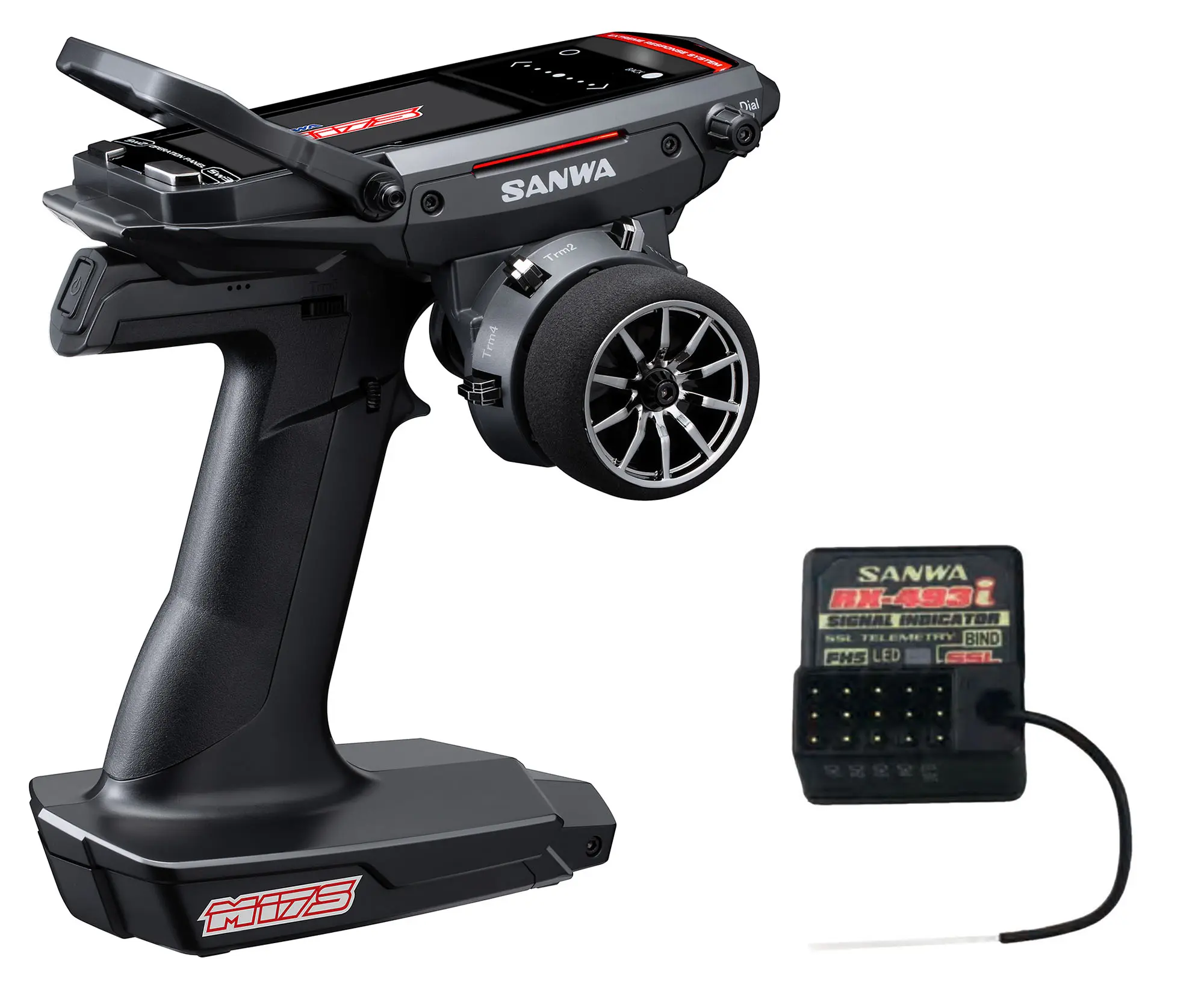 Sanwa M17S Radio + RX-493i Receiver | Redzone Racing